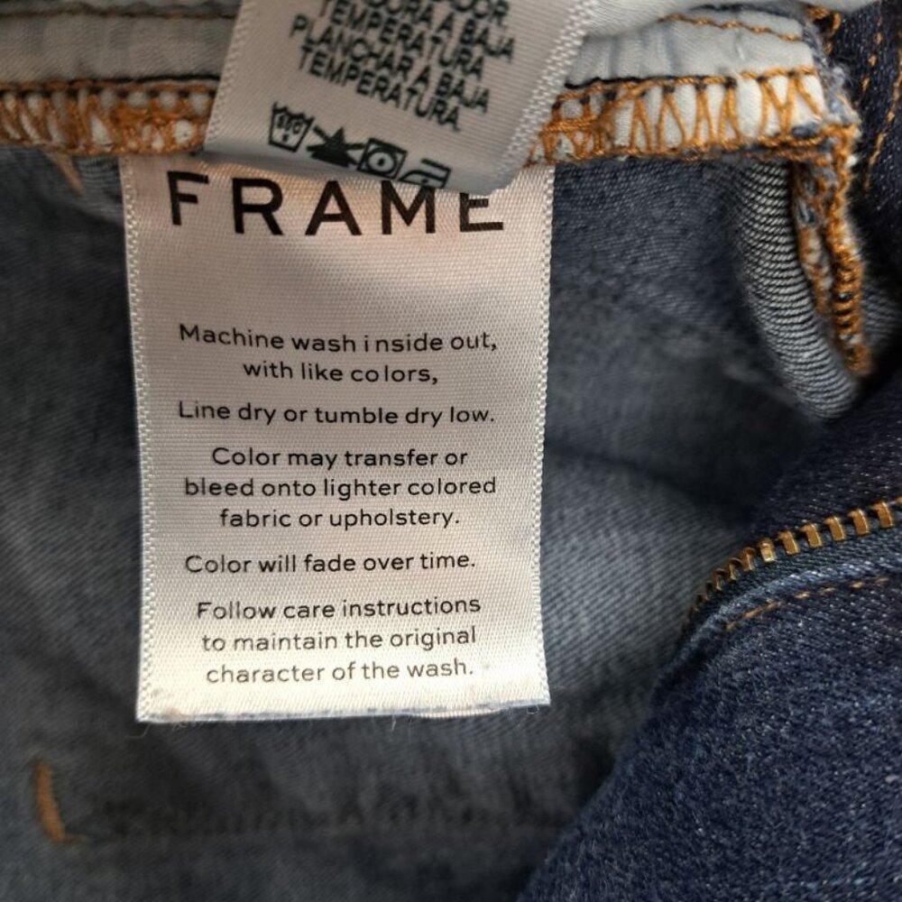 FRAME Denim Le Skinny De Jeanne Queens Way Jeans Blue Size 32 - Picture 8 of 8